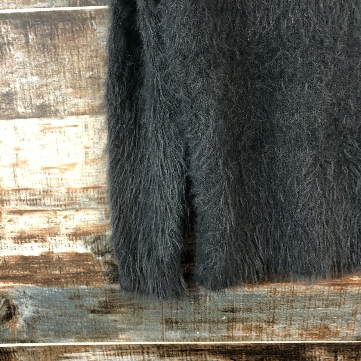Japanese Brand DL Khalita Gray Mohair shaggy fur Knitwear #C391 Size M / US 6-8 / IT 42-44 - 7 Thumbnail