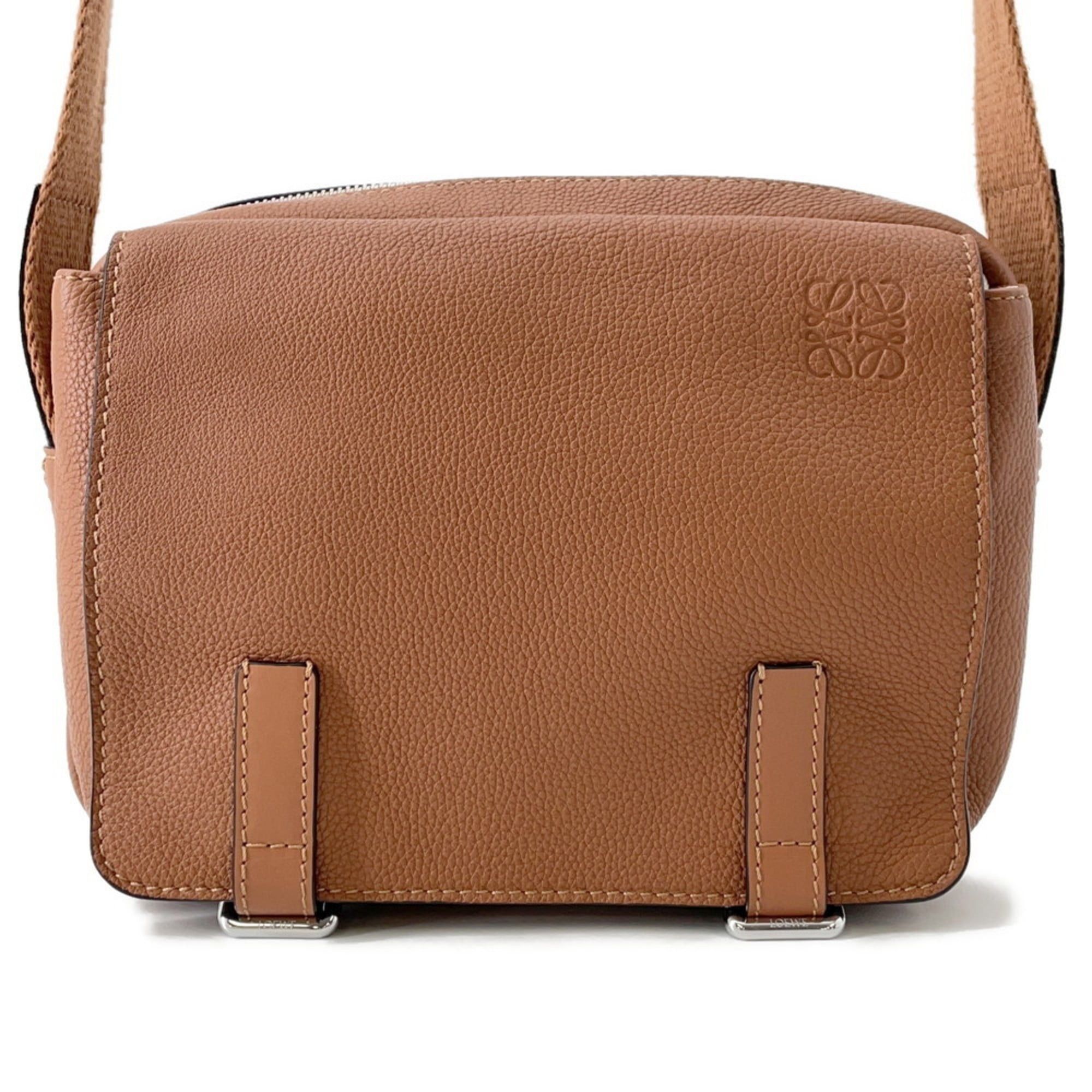 Loewe Military XS Leather Shoulder Bag 317.12AA72 Brown
