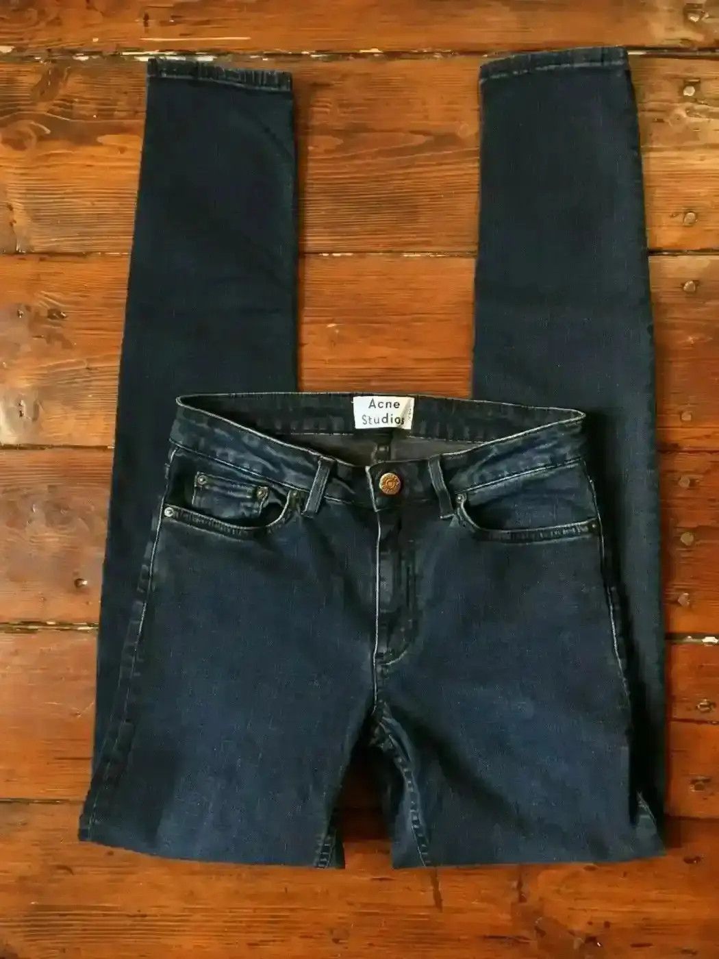 Acne Studios ACNE STUDIOS SKIN 5 DEEP Wmns Unisex Skinny Jns Size 26" / US 2 / IT 38 - 2 Thumbnail