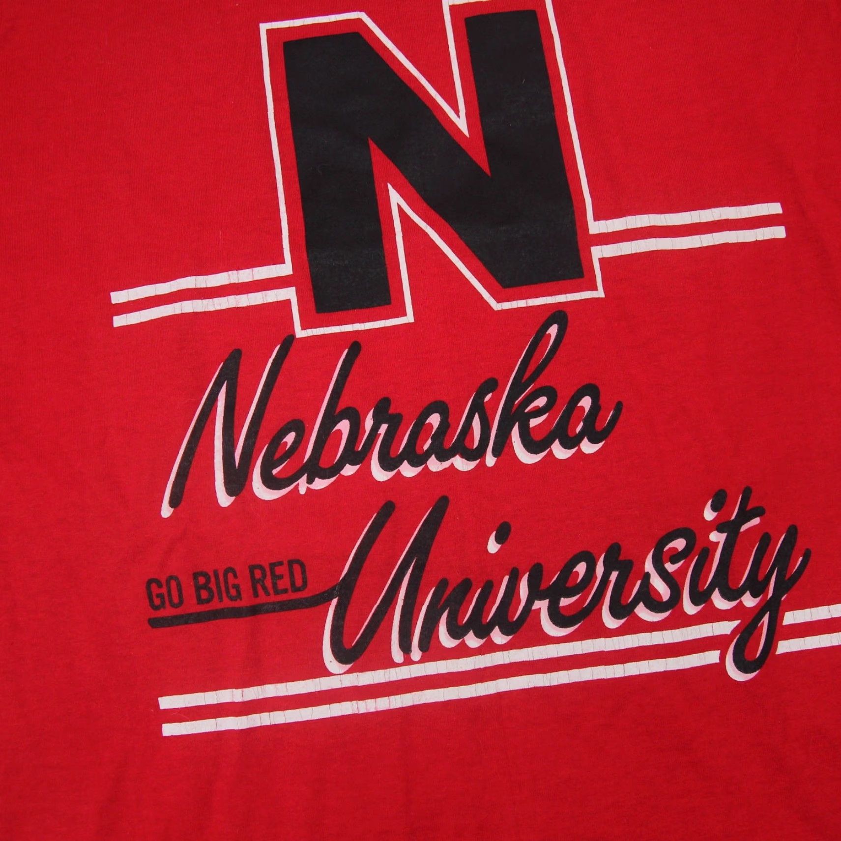 Vintage VINTAGE Nebraska Cornhuskers Mens XL T-Shirt Red Shirt Size US XL / EU 56 / 4 - 5 Thumbnail