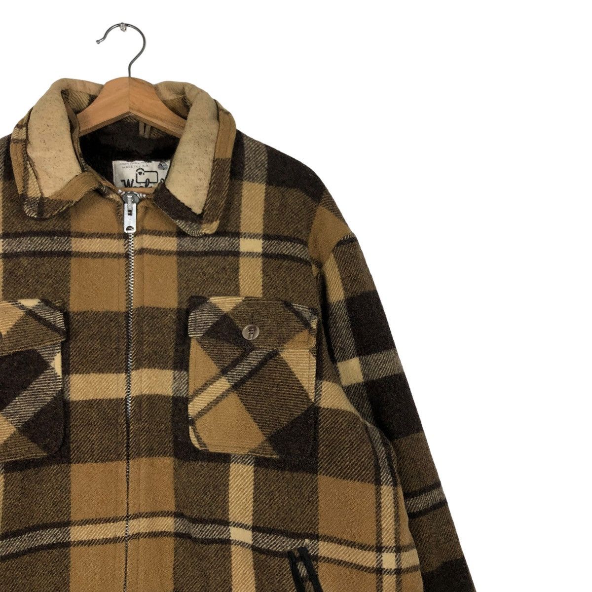 Woolrich Woolen Mills 🔥VINTAGE WOOL JACKET WOOLRICH MADE IN USA TARTAN DESIGN Size US XL / EU 56 / 4 - 8 Thumbnail