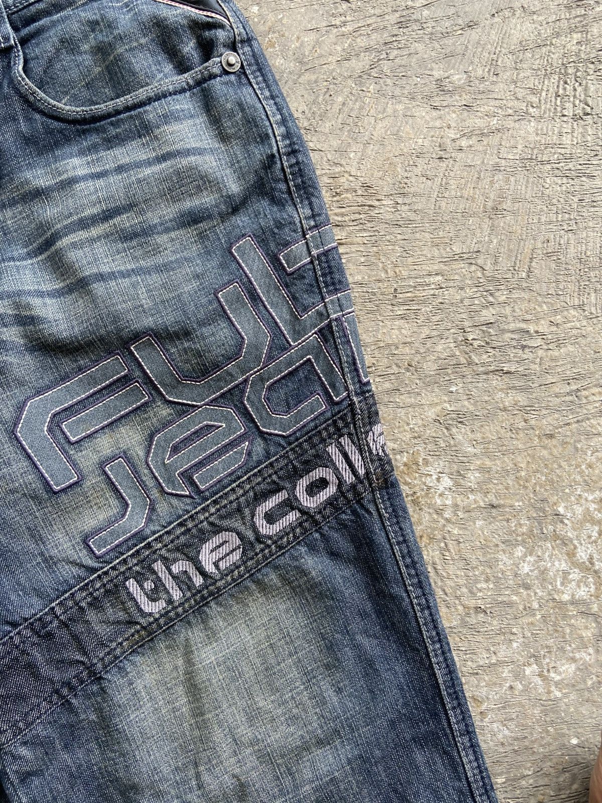 Fubu 1990s FUBU Collection - Hip Hop Ice Cube Style Denim Pants Size US 36 / EU 52 - 5 Thumbnail