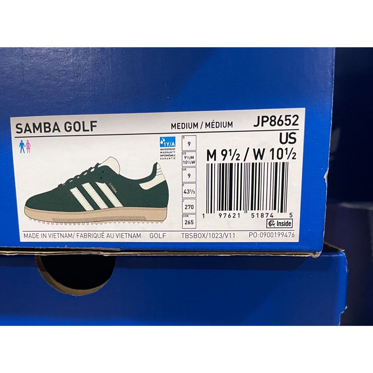 Adidas Adidas Samba Golf Shoes Spikeless Green Gum Mens 9.5us Size US 9.5 / EU 42-43 - 9 Thumbnail
