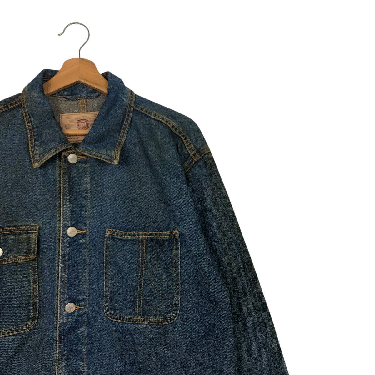 Japanese Brand 🔥VINTAGE DENIM CHORE JACKET UNIQLO JAPAN ISSEY MIYAKE Size US M / EU 48-50 / 2 - 8 Thumbnail