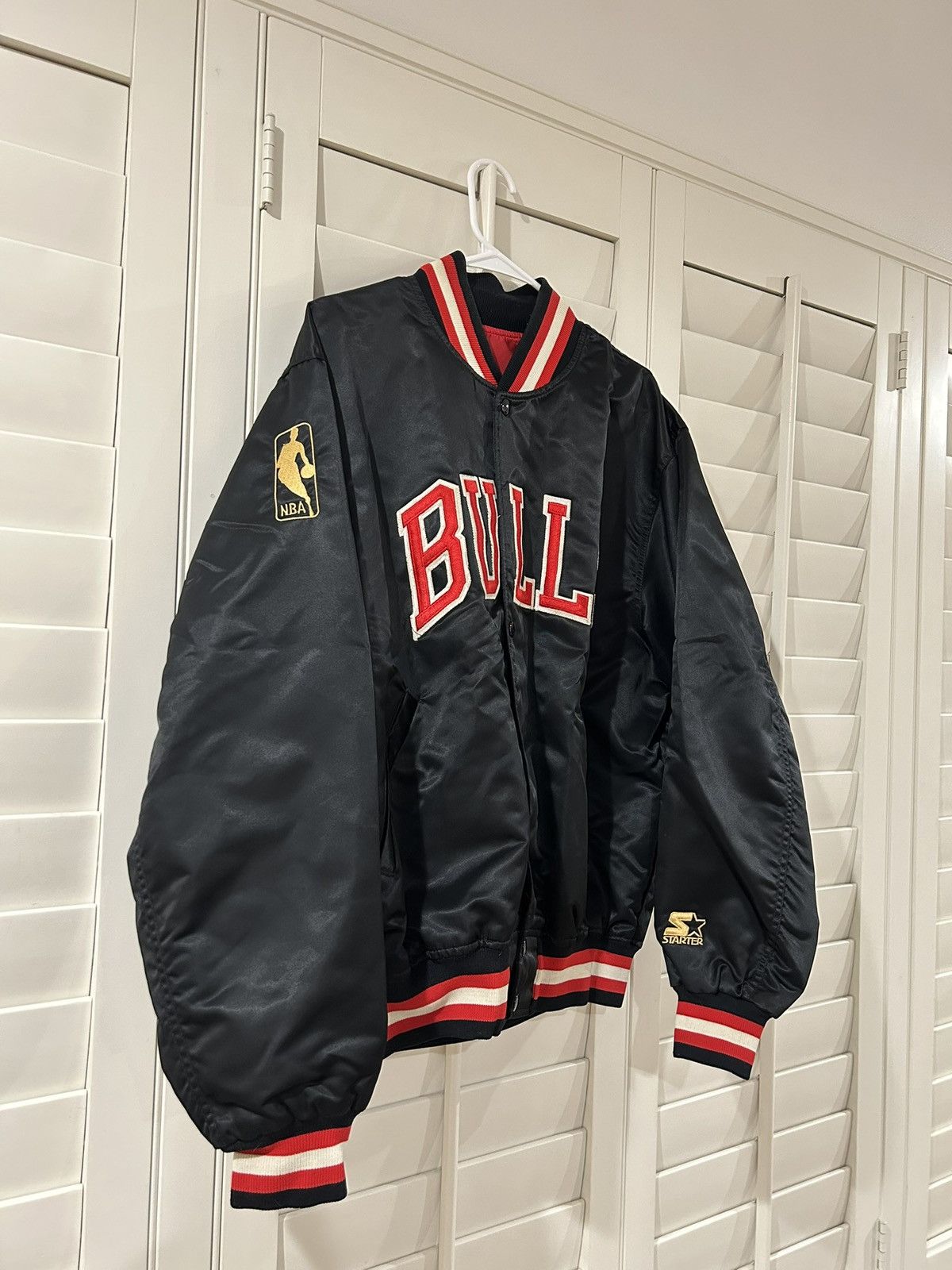 Starter Vintage Chicago Bulls Jacket Size L / US 10 / IT 46 - 3 Thumbnail