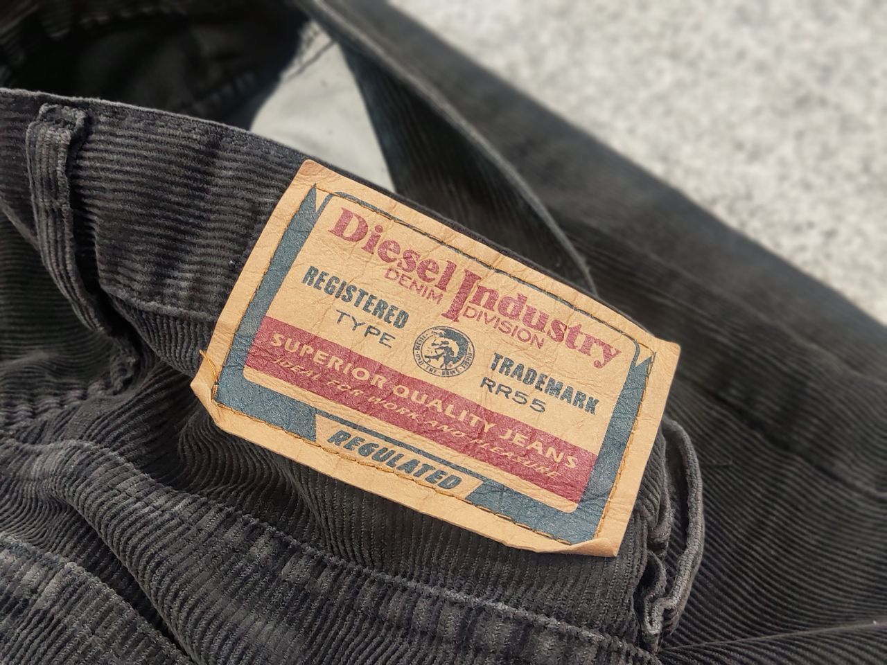 Diesel Vintage Diesel 90's Dark Gray Corduroy Trouser Pants Size US 30 / EU 46 - 15 Thumbnail