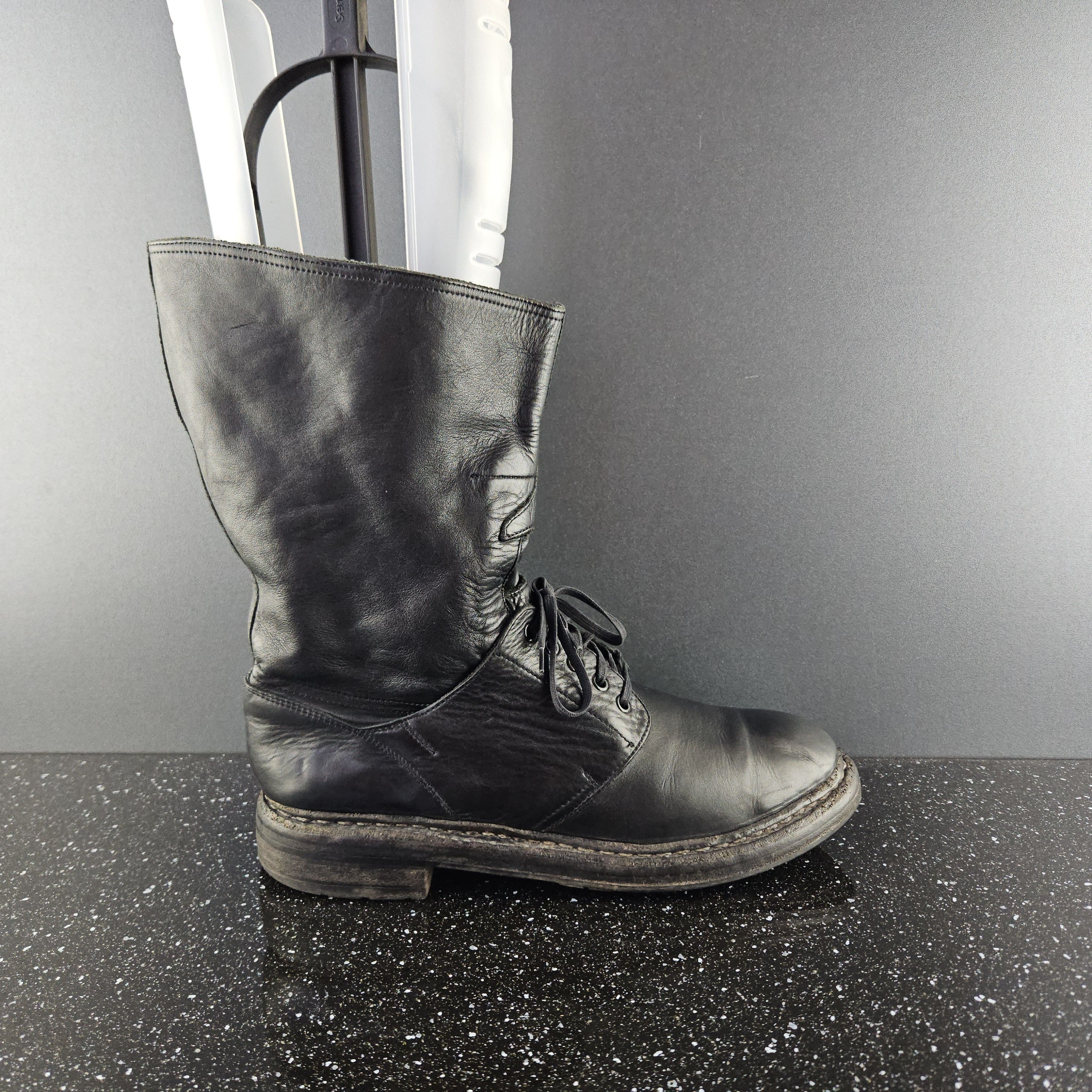 Burberry black leather men's Boots Size 44