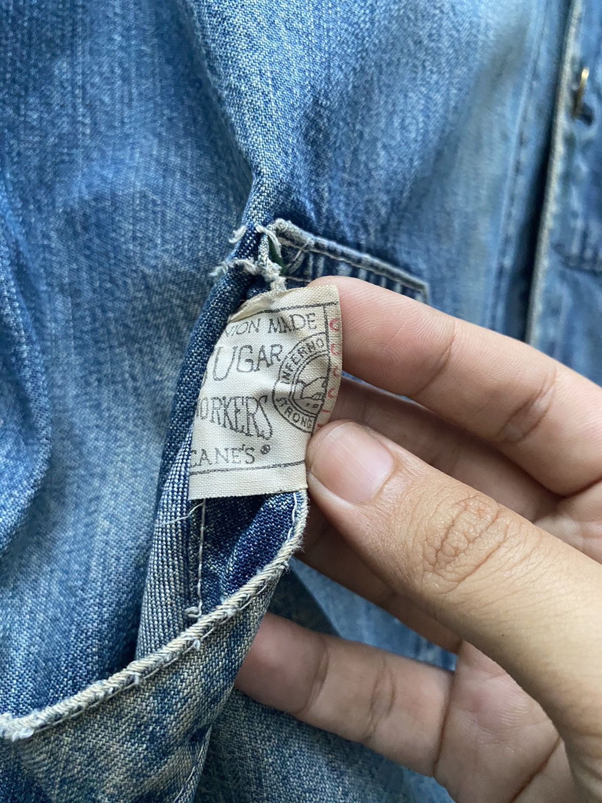 Sugar Cane Distressed Sugar Cane Chore Denim Jacket Toyo Enterprise Size US L / EU 52-54 / 3 - 7 Thumbnail