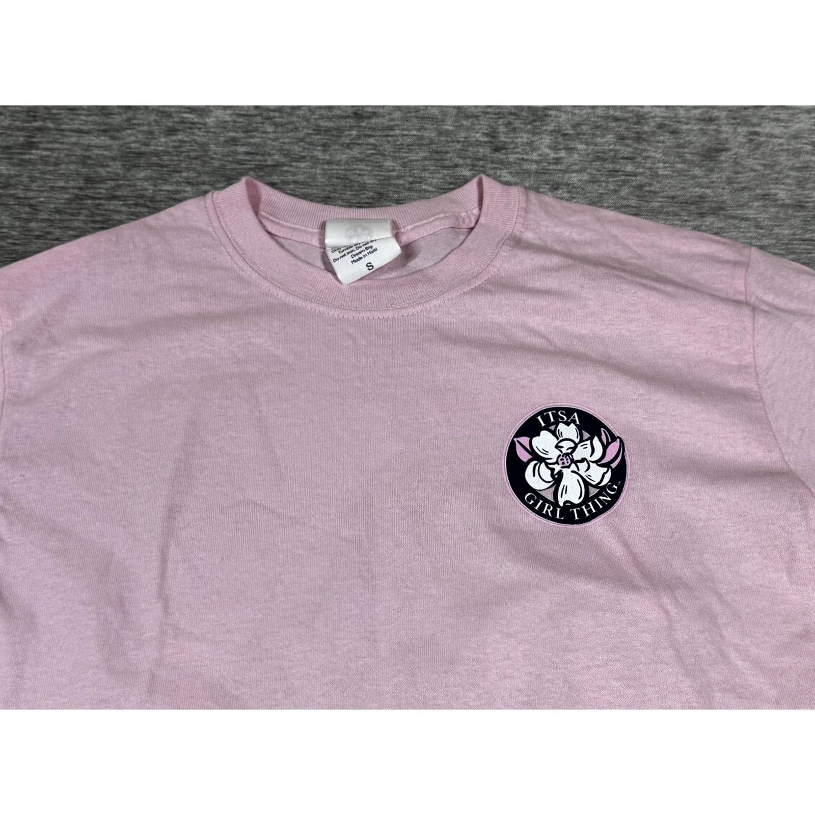 Vintage Itza Girl Thing Shirt Womens Small Pink Georgia State Of Mind Graphic T-Shirt Size S / US 4 / IT 40 - 4 Thumbnail
