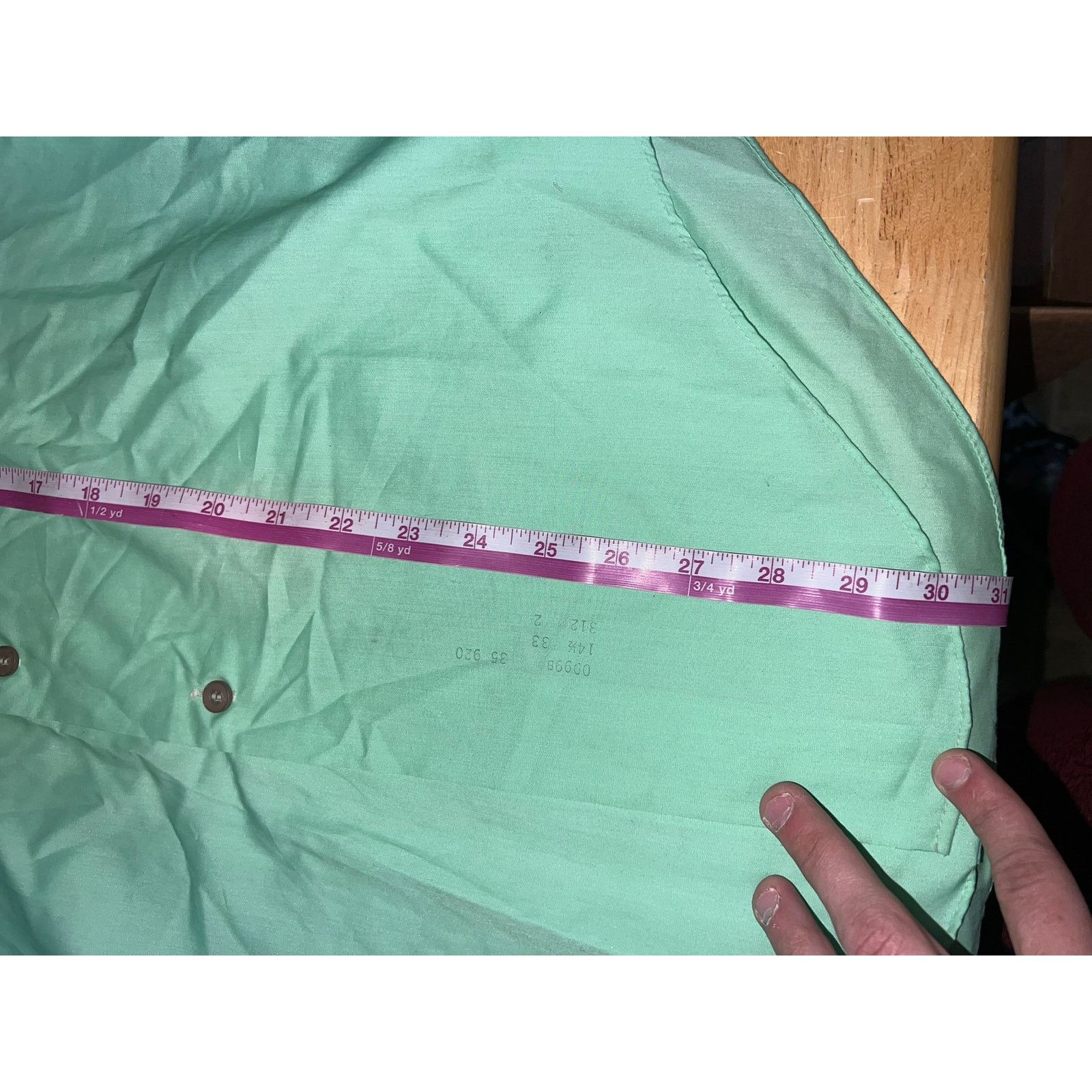 Vintage Vintage Brent Sanforized Button Up Shirt Dacron Green S Size US S / EU 44-46 / 1 - 10 Thumbnail