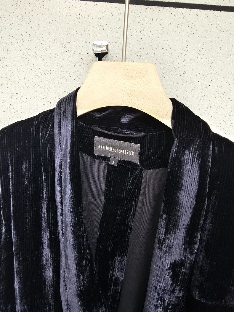 Ann Demeulemeester Ann Demeulemeester Men's and women's velour overcoats and Size M / US 6-8 / IT 42-44 - 7 Thumbnail