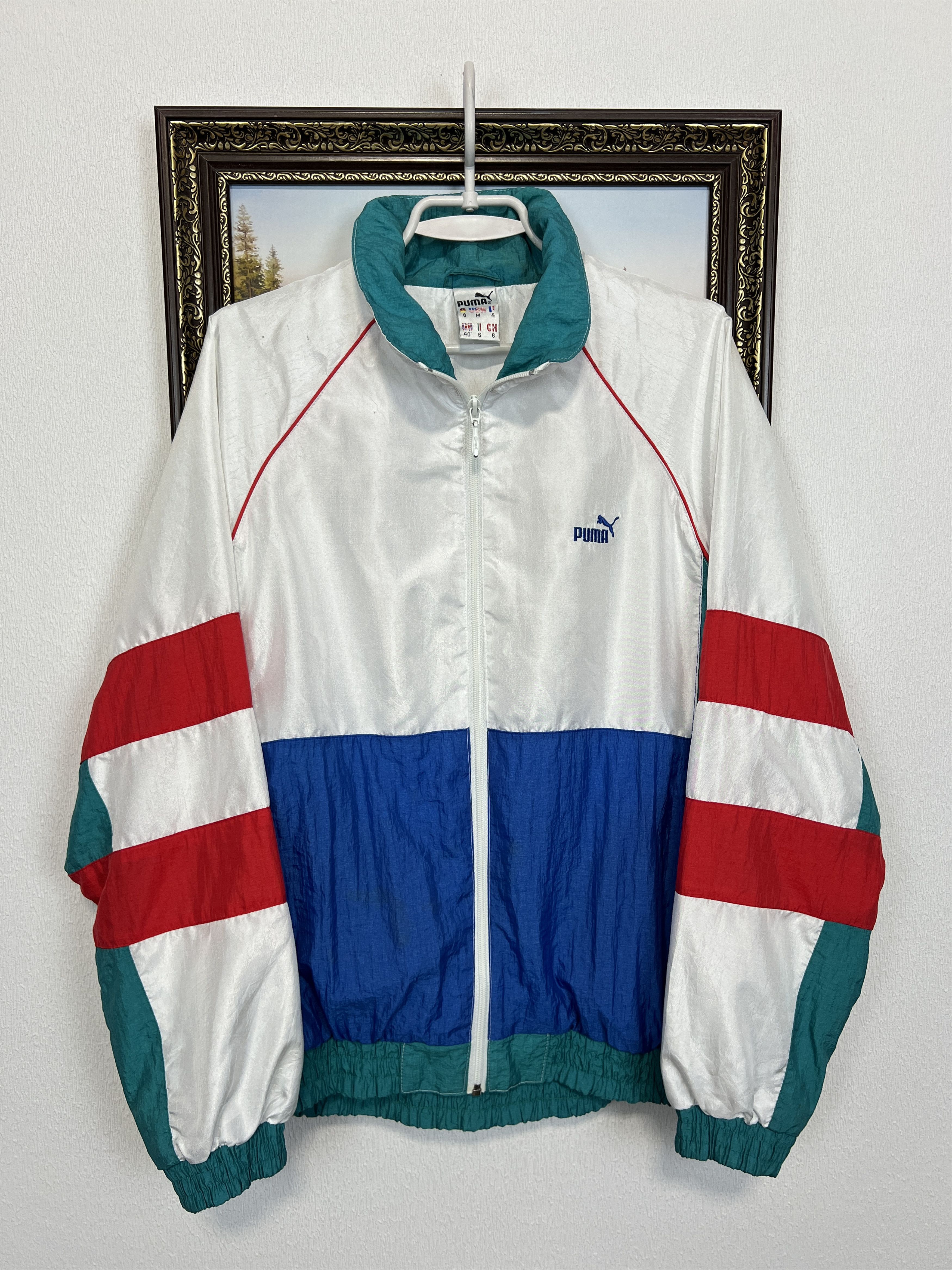 Puma Vintage 80's Sport Track Suit Jacket Pants Set Rare Hype Size US M / EU 48-50 / 2 - 2 Thumbnail