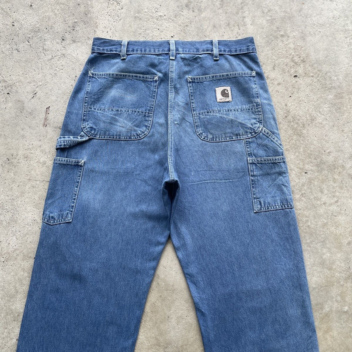 Carhartt Vintage Carhartt Ripped Carpenter Faded Jeans Pants W33 Size US 33 - 11 Thumbnail