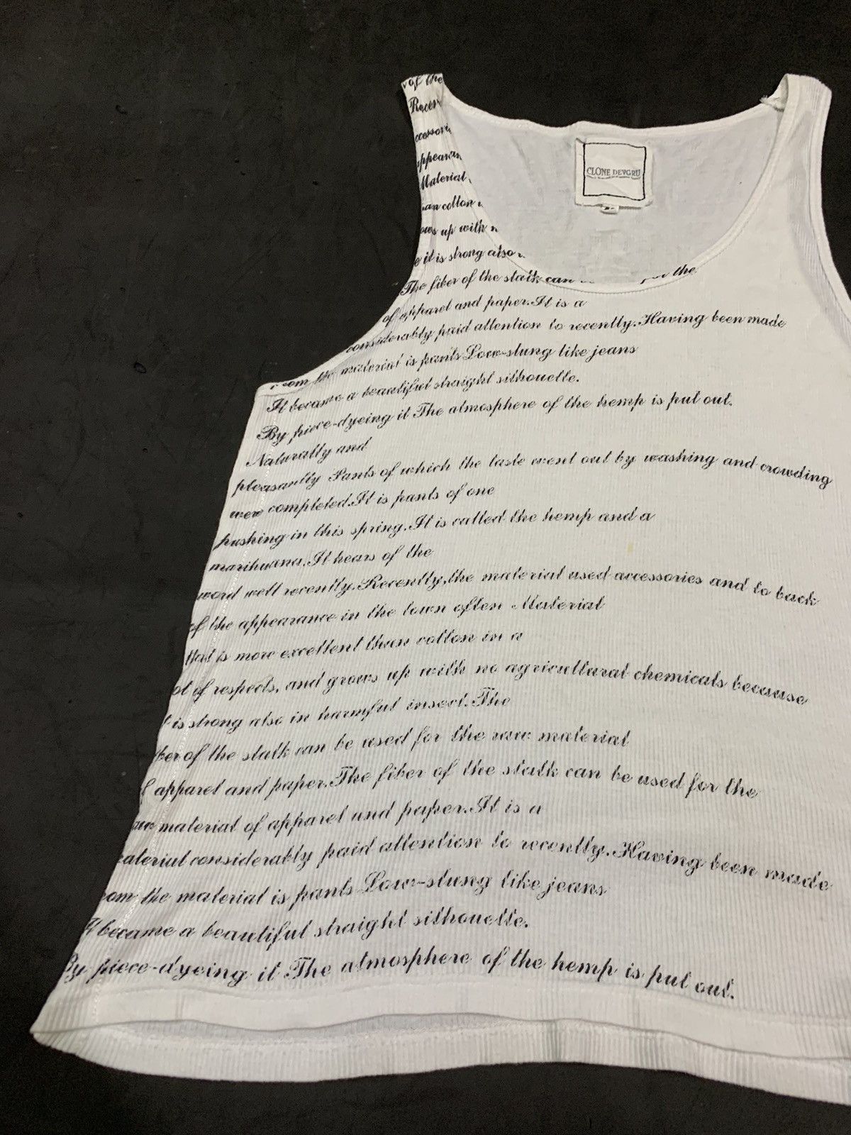 If Six Was Nine × Japanese Brand × Le Grande Bleu (L.G.B.) 🖤BLACKFRIDAY🖤Clone devgru poem tank tops Size M / US 6-8 / IT 42-44 - 2 Thumbnail