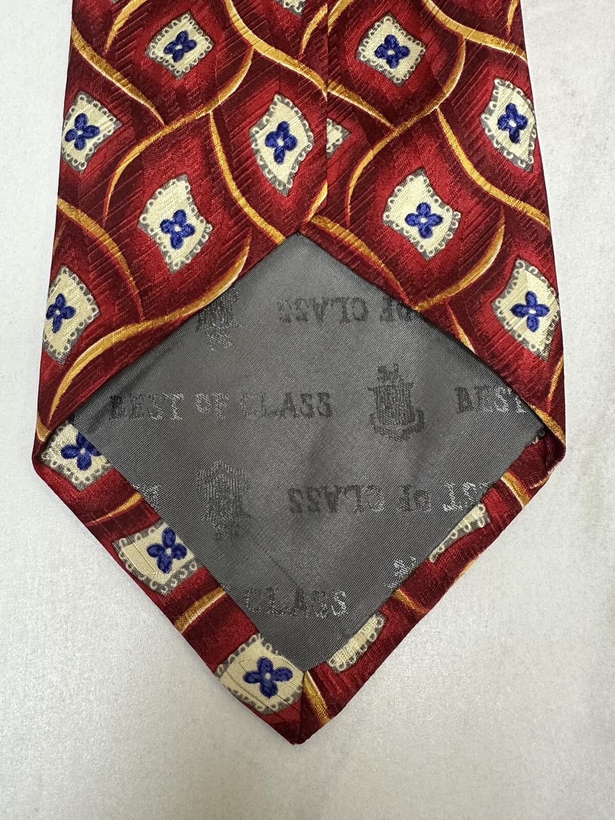 Robert Talbott Vintage Robert Talbott Best of Class silk tie red/cream/blue Size ONE SIZE - 3 Thumbnail