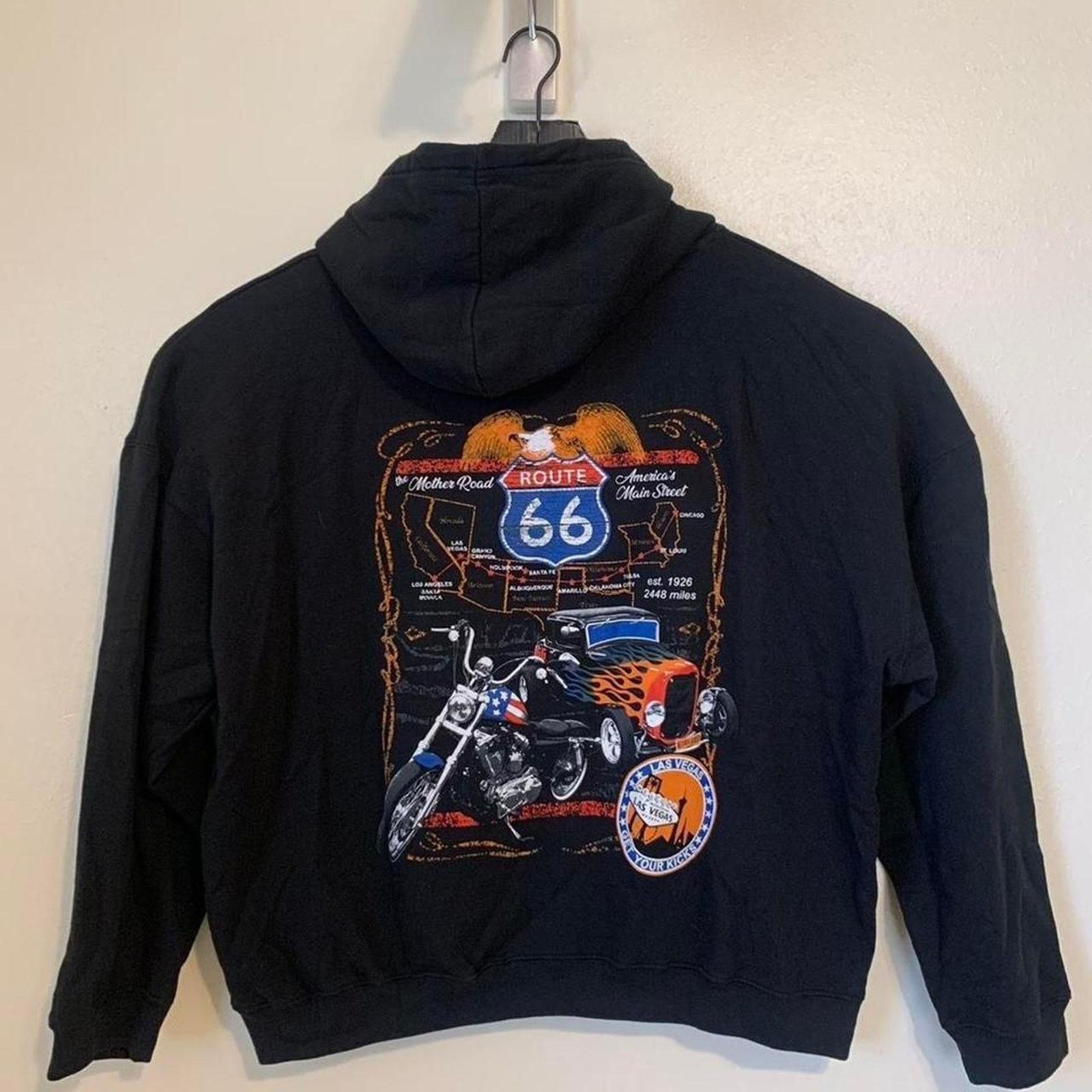 Route 66 Route 66 Las Vegas Biker Hoodie Size US L / EU 52-54 / 3 - 1 Thumbnail