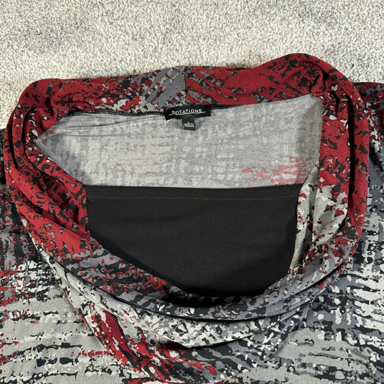 Other Vintage Y2K Top Large Cowl Neck Fairy Grunge Office Abstract Size L / US 10 / IT 46 - 7 Thumbnail