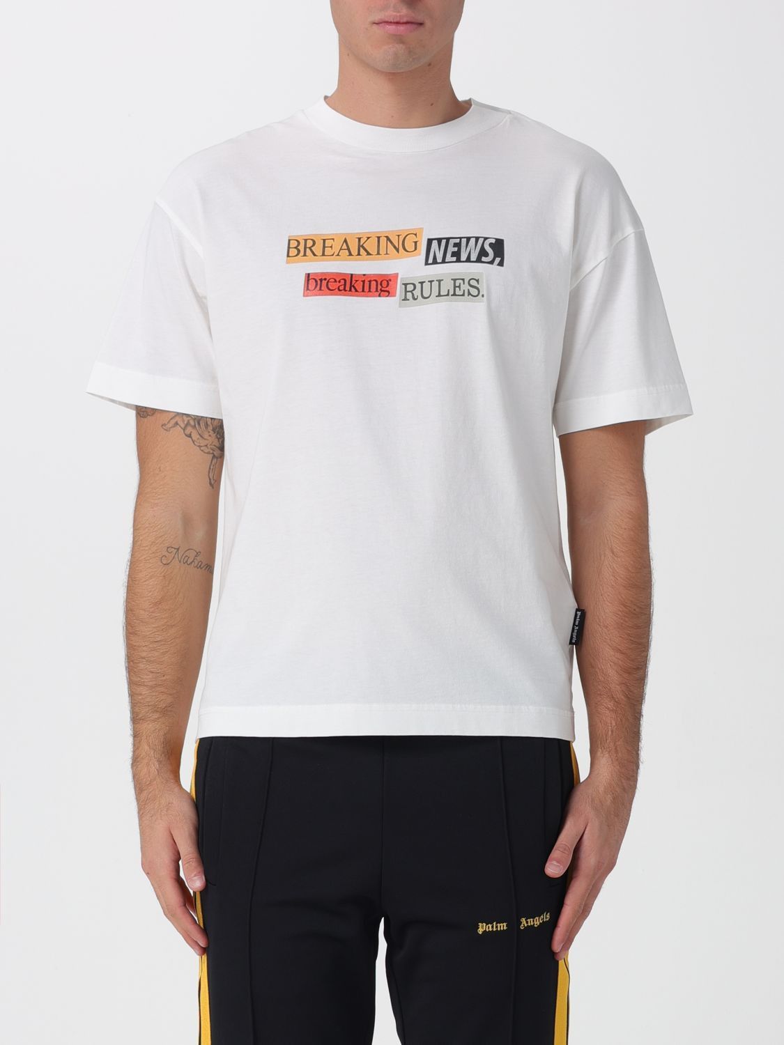 Palm Angels Palm Angels T-Shirt Men White Size US L / EU 52-54 / 3 - 1 Thumbnail