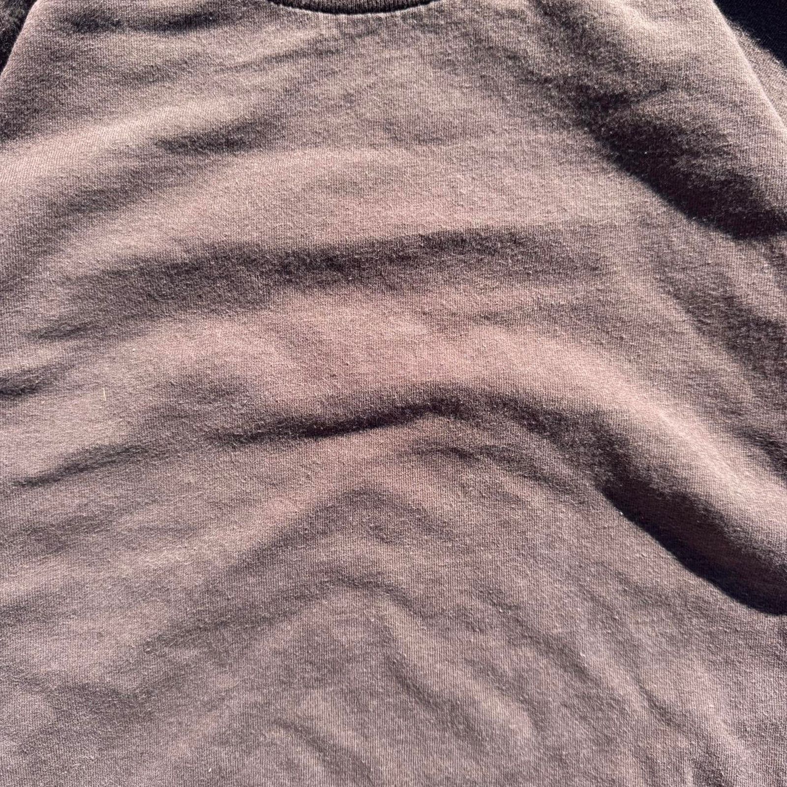 Vintage Brown blank faded Long Sleeve – Size Large Size US L / EU 52-54 / 3 - 3 Thumbnail