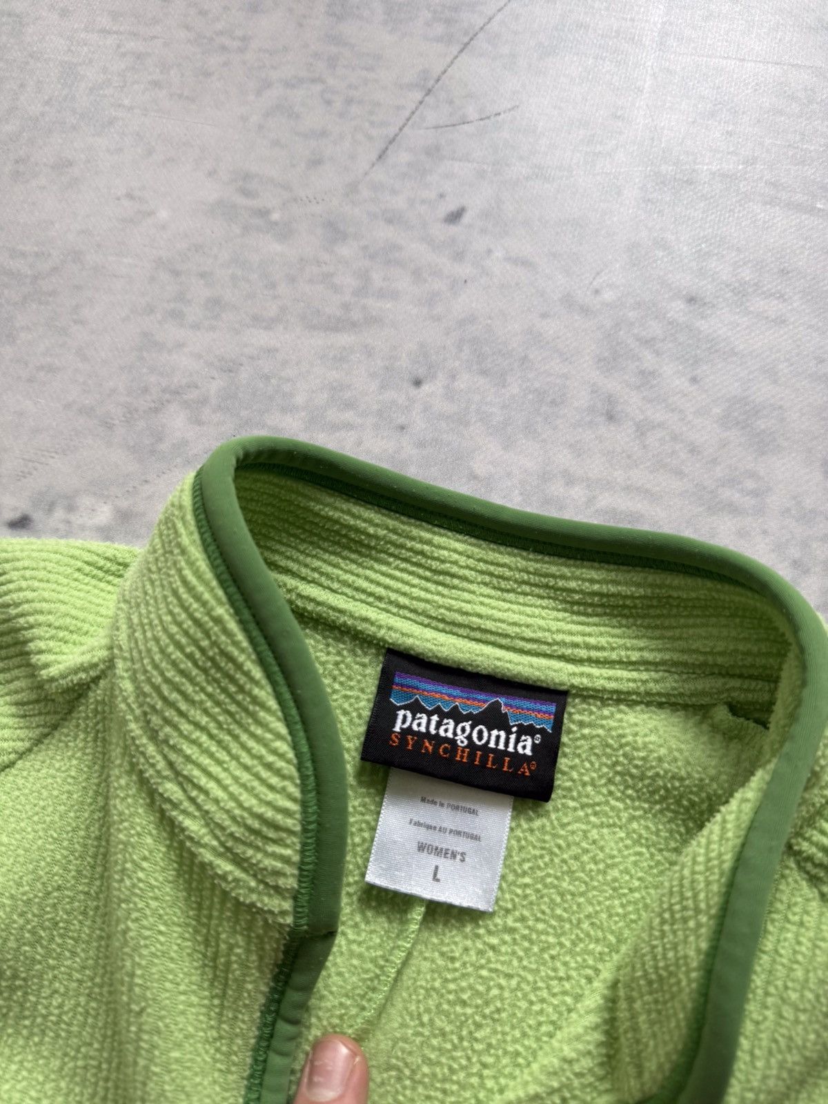 Patagonia Patagonia green synchilla fleece wmns longsleeve Size L / US 10 / IT 46 - 4 Thumbnail