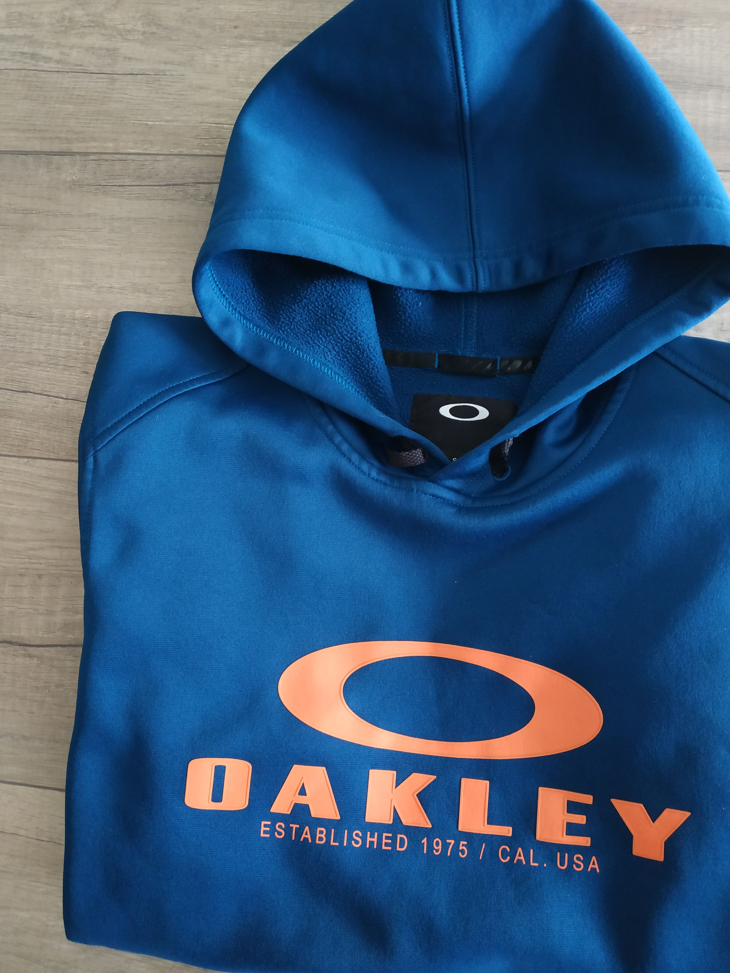 Oakley OAKLEY Men's Big Logo Navy Hoodie Sweatshirt, s. SMALL Size US S / EU 44-46 / 1 - 6 Thumbnail