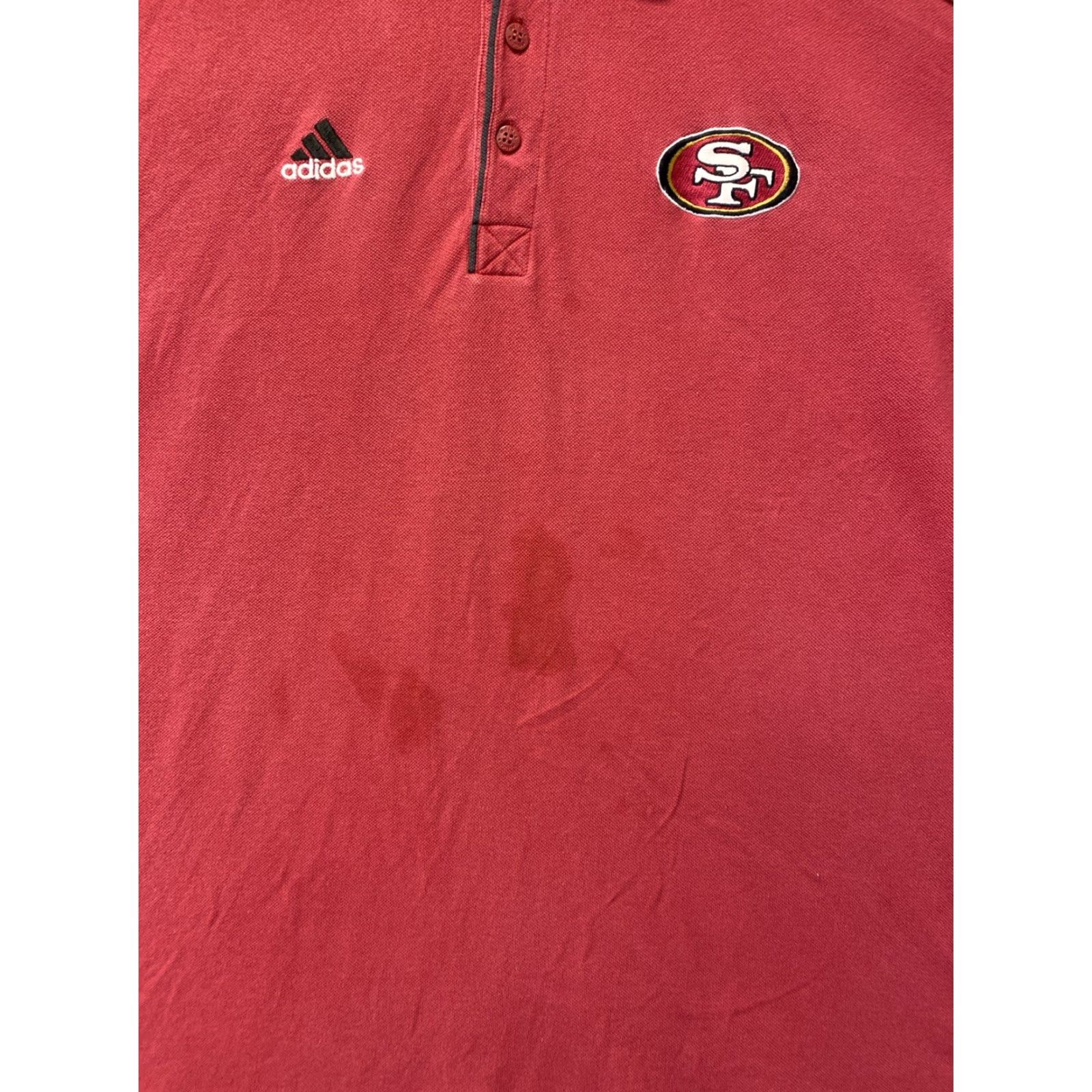 Adidas VINTAGE Adidas Polo Shirt Men XL Red San Francisco University 90s Short Sleeve Cotton Polo Shirt Size US XL / EU 56 / 4 - 4 Thumbnail