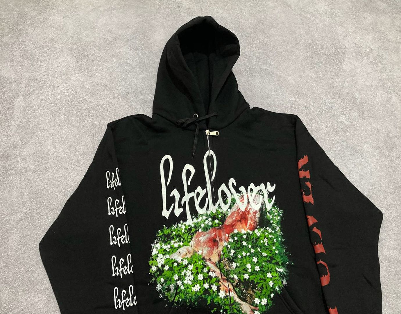 Lifelover / Pulver ブラックメタル Band Tees Zip-hoodie Lifelover - Pulver - black metal DSBM | Grailed
