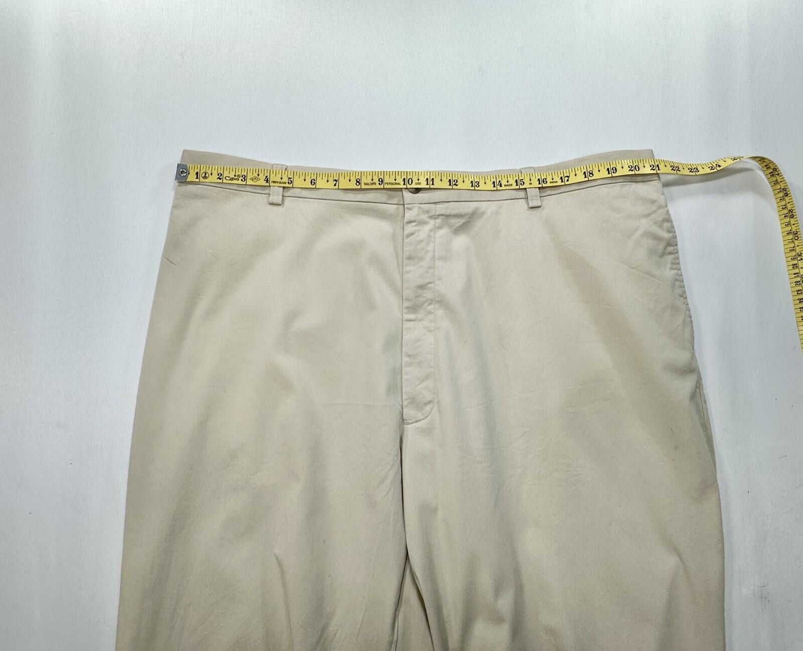 Pronto Uomo Pronto Uomo Flat Front Straight Dress Pants Brown Mens 46/30 Size US 44 / EU 60 - 3 Thumbnail