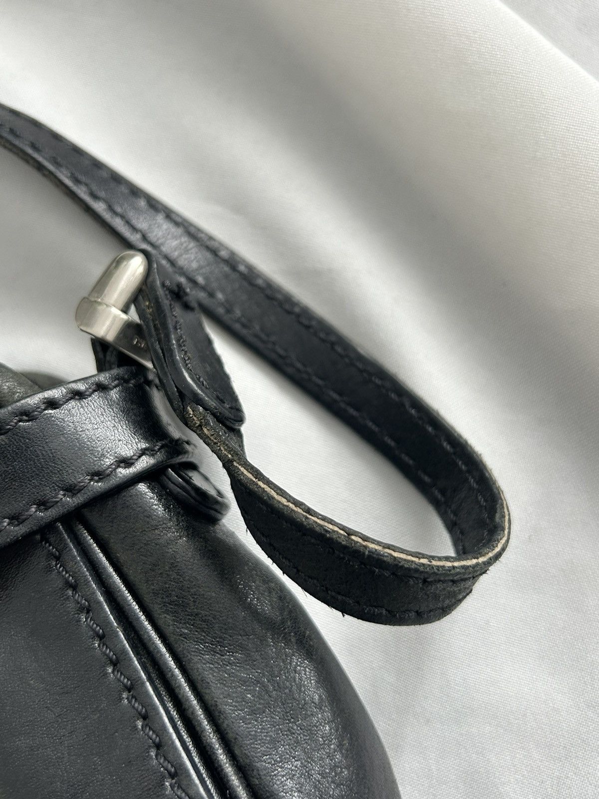 Vintage The Bridge Classic Black Leather Bag Size ONE SIZE - 8 Thumbnail