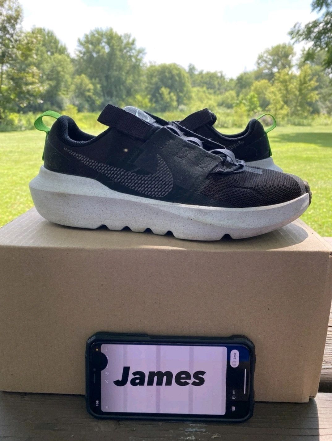 Nike Size 7 (GS) - Nike Crater Impact Low Black Db3551001 Size US 7 / EU 40 - 1 Thumbnail