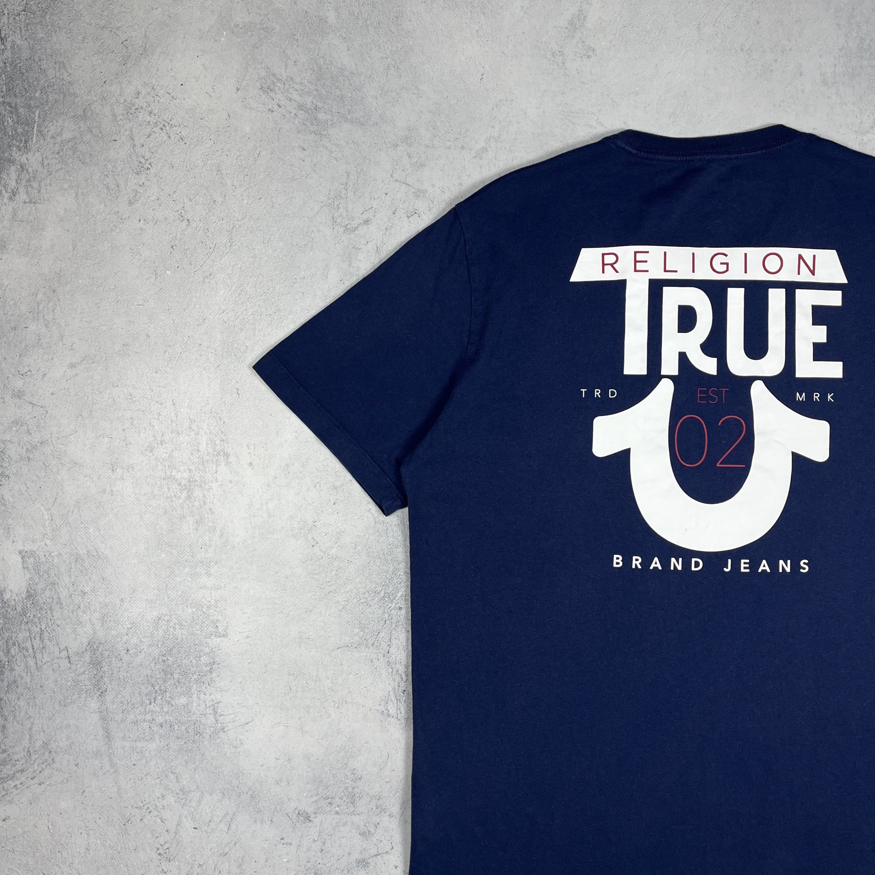 True Religion True Religion Big Logo Y2K Japanese T Shirt Size US L / EU 52-54 / 3 - 5 Thumbnail
