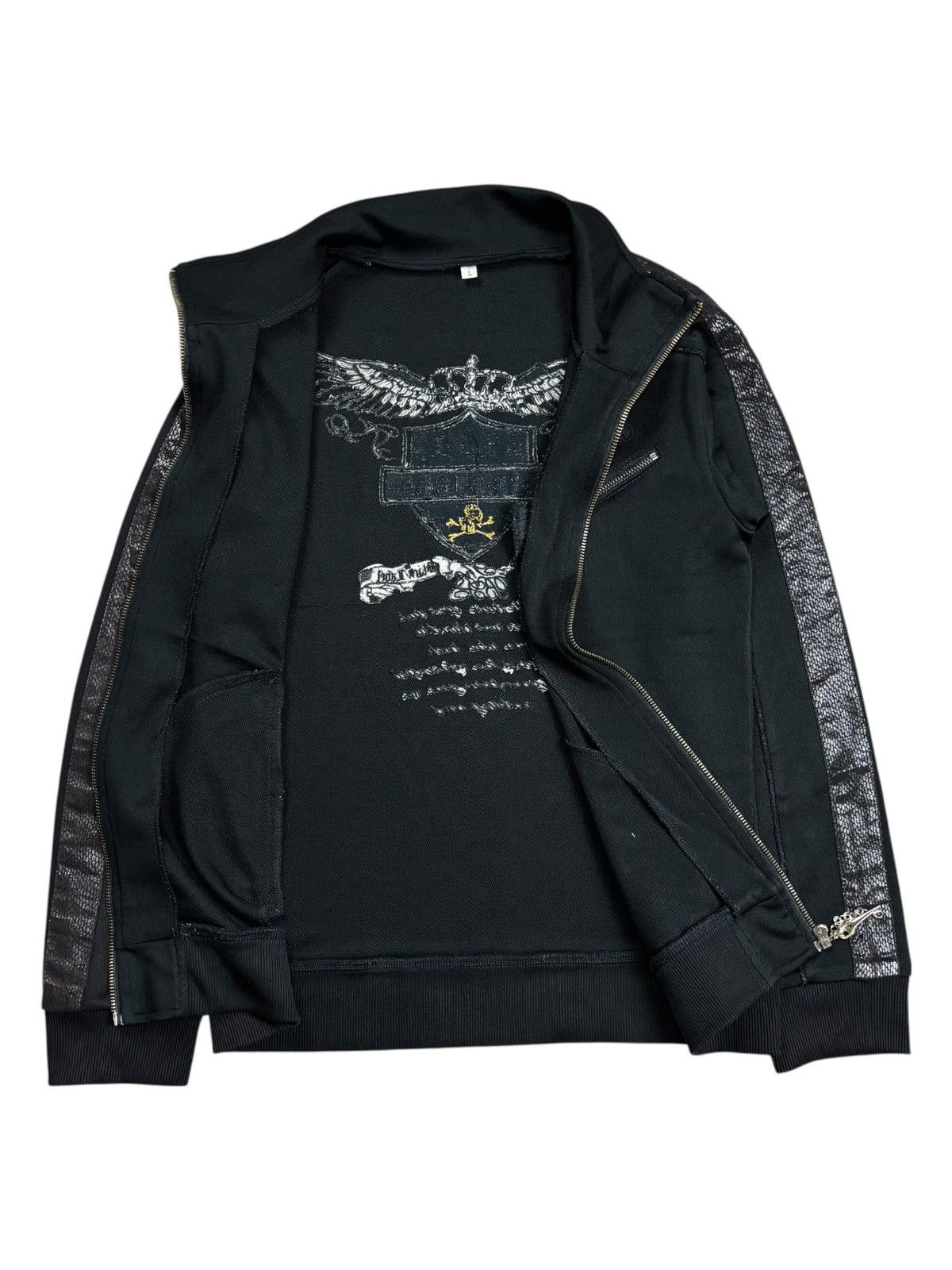 14th Addiction 2000s Bernings Sho - Tapped Snake Skin Track Top Jacket Size US M / EU 48-50 / 2 - 2 Thumbnail