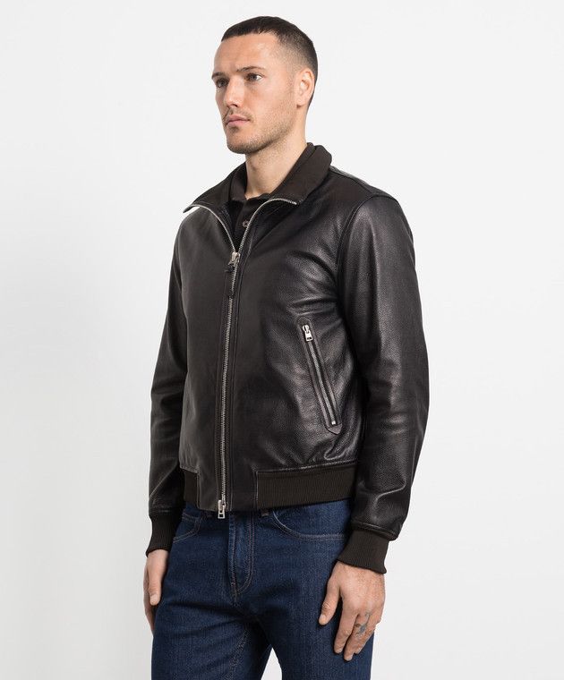 Tom Ford o1w1db10125 LXR012 Leather Jacket in Black Size US S / EU 44-46 / 1 - 3 Thumbnail
