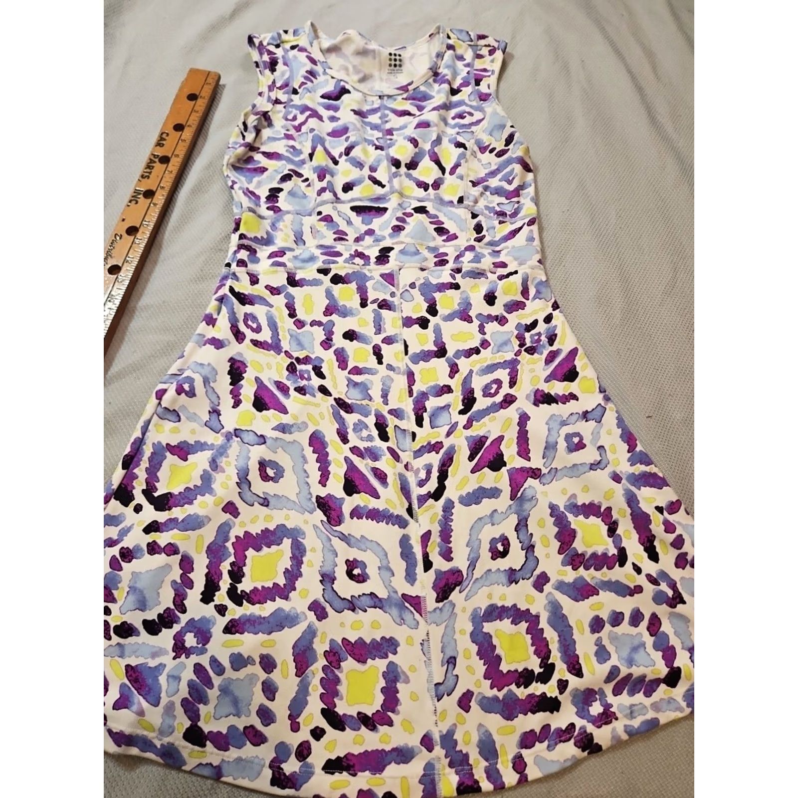 Vintage Title Nine Dress Womens S Dream Purple Abstract Print Fit and Flare Active Size S / US 4 / IT 40 - 4 Thumbnail