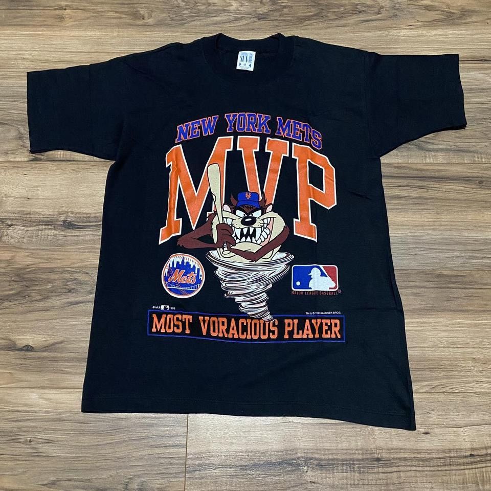 1993 Looney Tunes Taz Mets MVP Tee Shirt Size Medium
