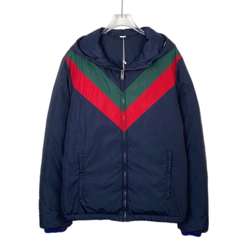 Gucci Gucci Color-blocked striped zipper cotton jacket 2502-Nexta Size US S / EU 44-46 / 1 - 1 Thumbnail