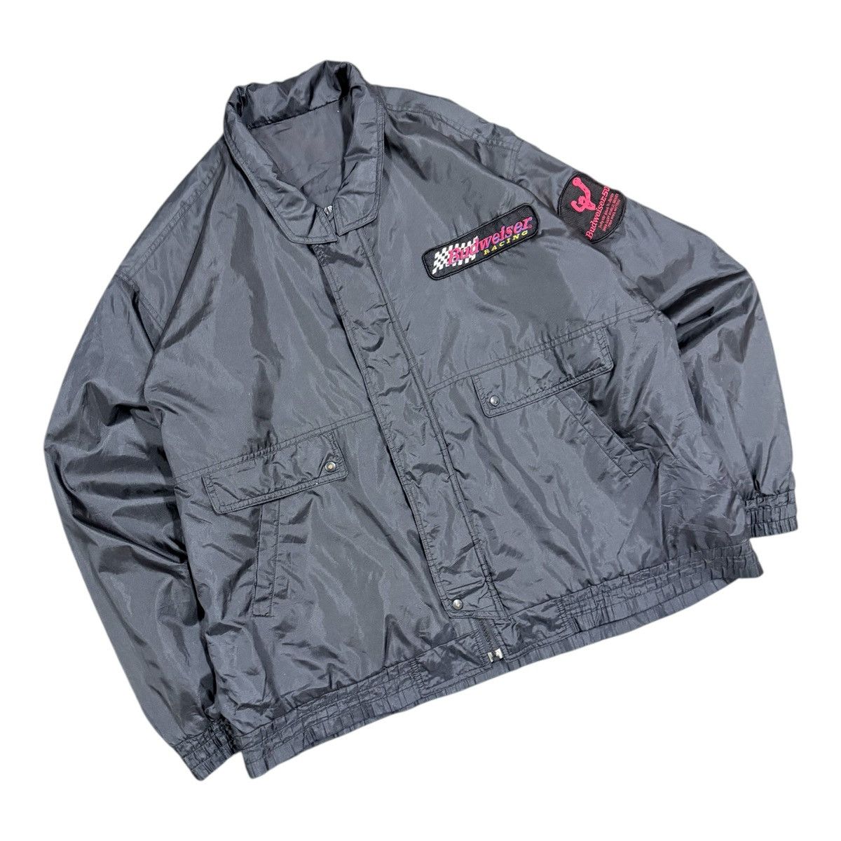 Budweiser Vtg🔥1998 Budweiser Race Indy Car 500 Bomber Jacket Size US XL / EU 56 / 4 - 6 Thumbnail