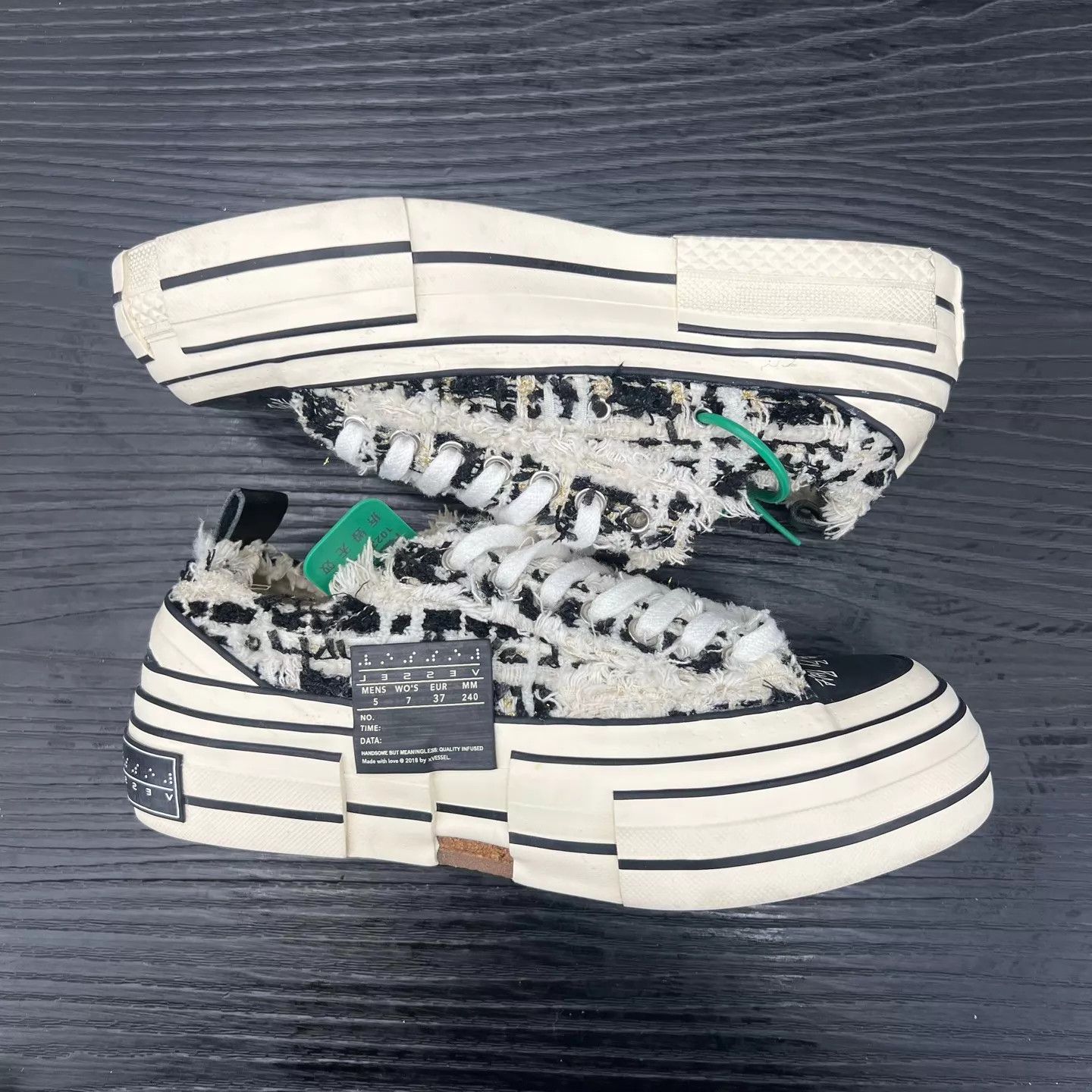 Other Vanness Wu Chanel style black white 37 shoes Size US 6.5 / IT 36.5 - 2 Thumbnail