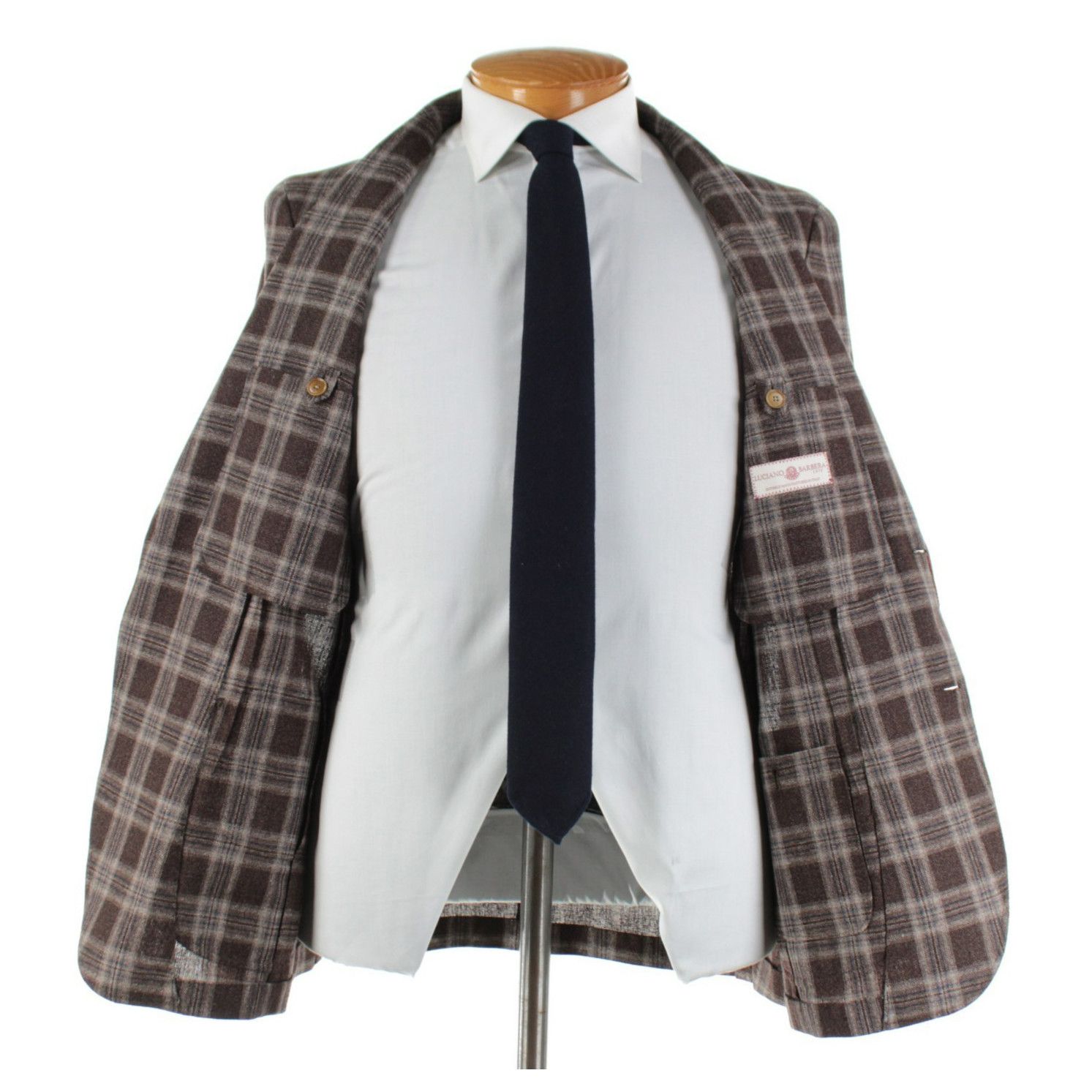 Luciano Barbera Luciano Barbera Sport Coat Size 40 US in Brown Size 40R - 6 Thumbnail