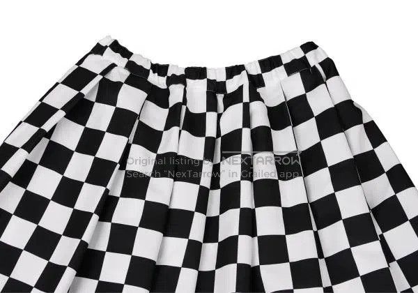 Comme des Garcons Comme Des Garcons size S Black and White Vintage Plaid Ple Size 23" - 3 Thumbnail