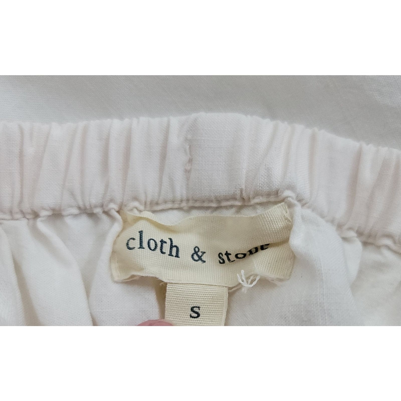 Other Cloth & Stone Anthropologie Cream Off The Shoulder Frayed S Size S / US 4 / IT 40 - 4 Thumbnail