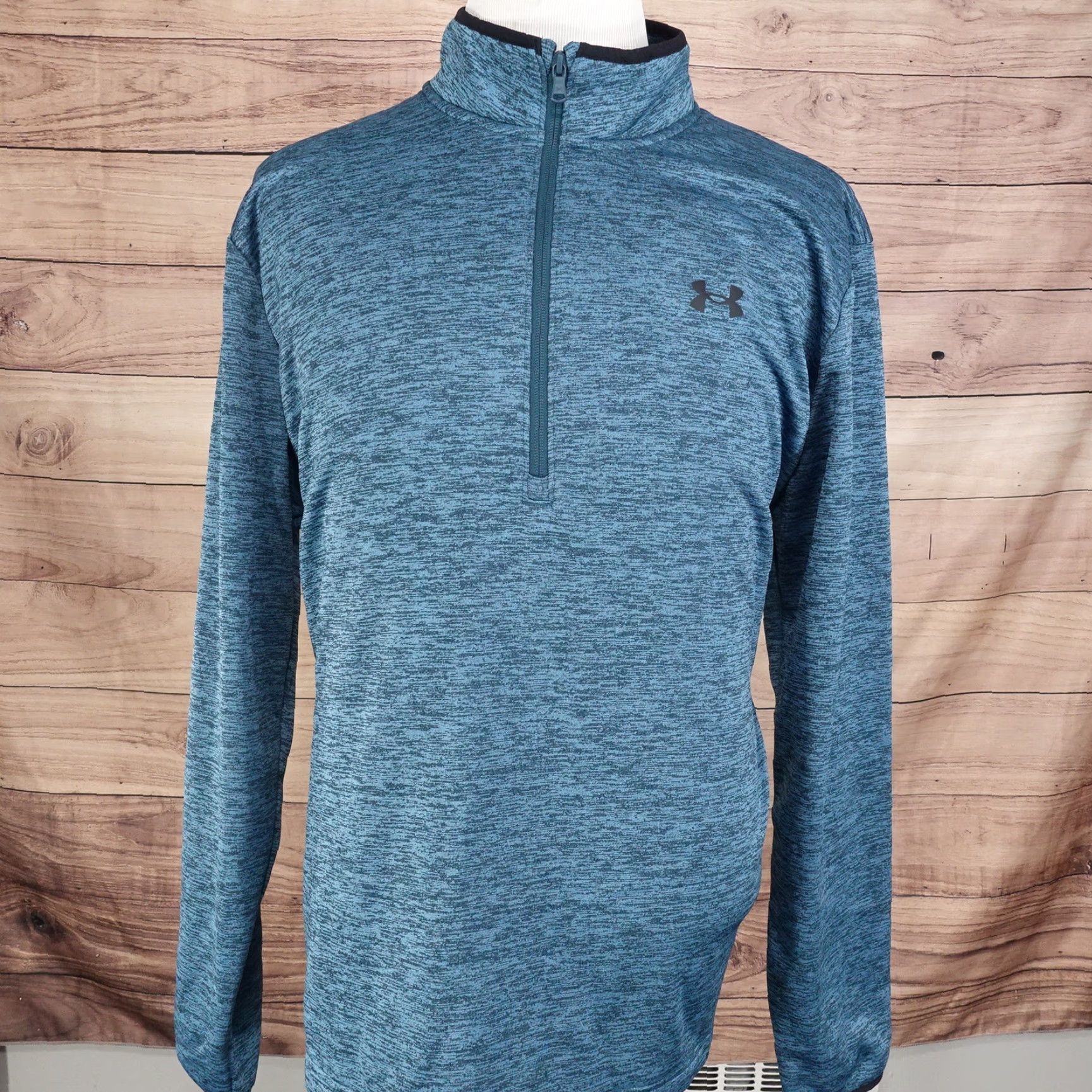 Under Armour NWT UNDER ARMOUR BLUE POLYESTER 1/4 ZIP PULLOVER ACTIVEWEAR SWEATER MENS SZ 2XL Size US XXL / EU 58 / 5 - 3 Thumbnail