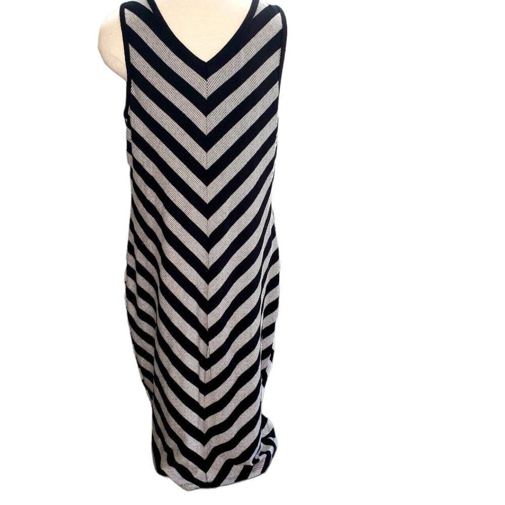 Mossimo CT489 Mossimo Bray & Black Chevron Striped Dress XXL Size XXL / US 16-18 / IT 52-54 - 3 Thumbnail