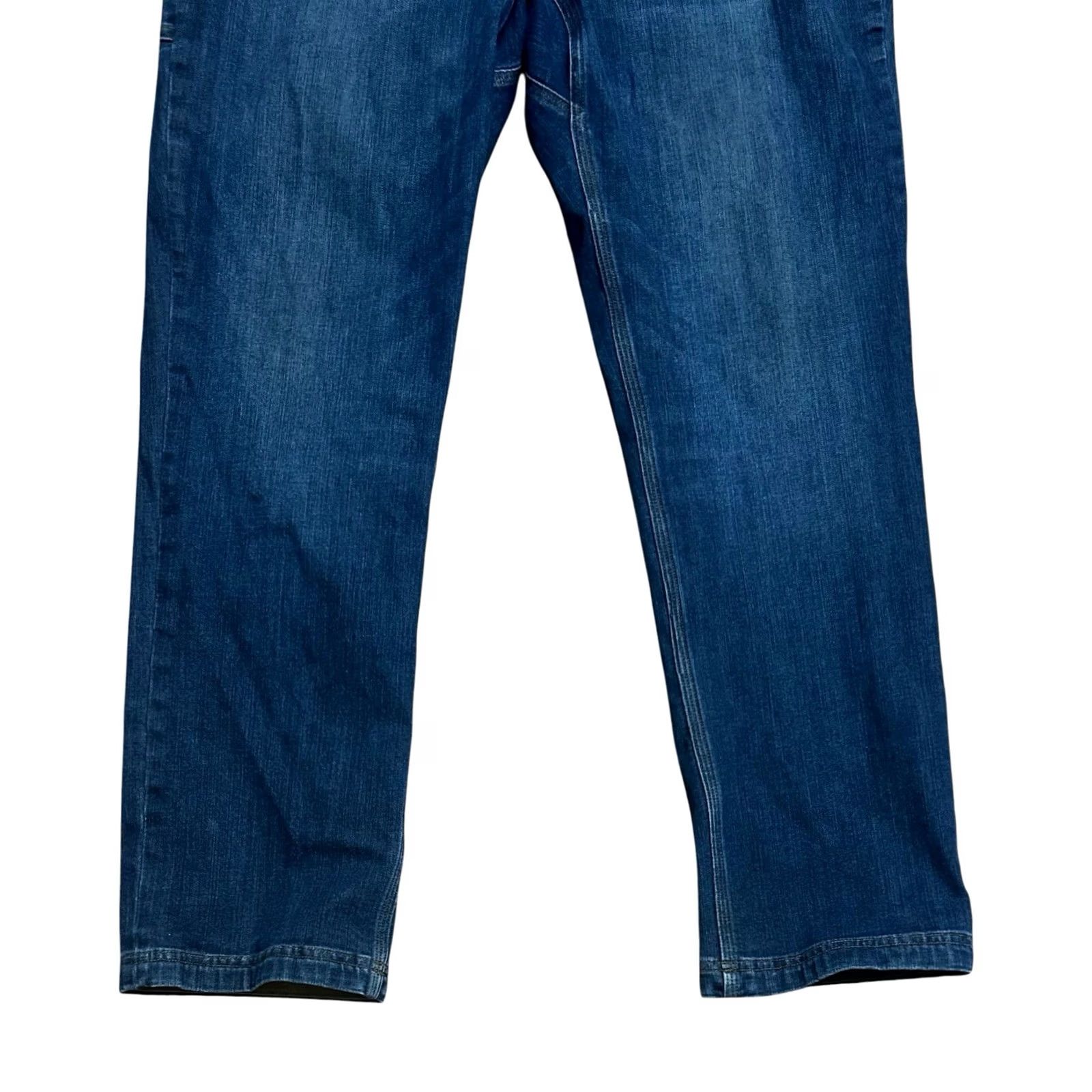 Duluth Trading Company Duluth Ballroom Double Flex Jeans 38x32 Regular Men's Denim 5-Pocket Blue Cotton Swing Cowboy Western USA 1980s–2020s Size US 38 / EU 54 - 4 Thumbnail