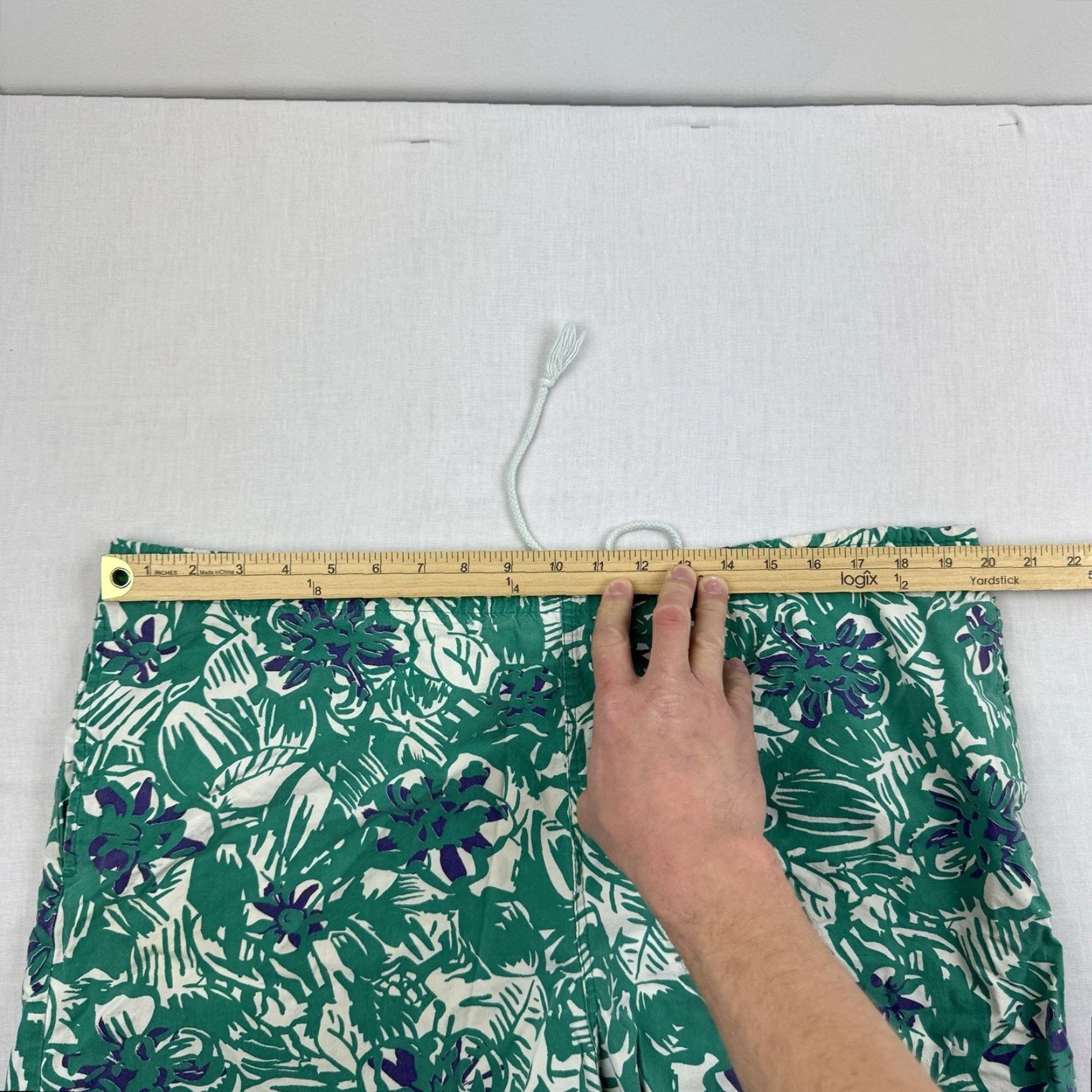 Vintage VINTAGE High Tide Swimwear Men’s Swim Trunks Adult Large Green Floral Beach Shorts 90s Size US 33 - 6 Thumbnail