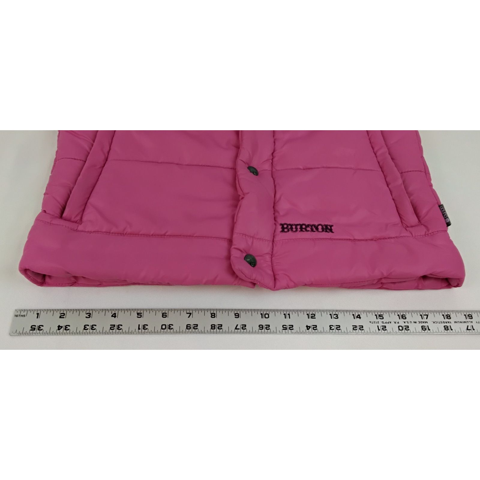 Burton Burton Puffy Vest Women's M Pink Faux Fur Ruff Embroidered Size M / US 6-8 / IT 42-44 - 16 Thumbnail