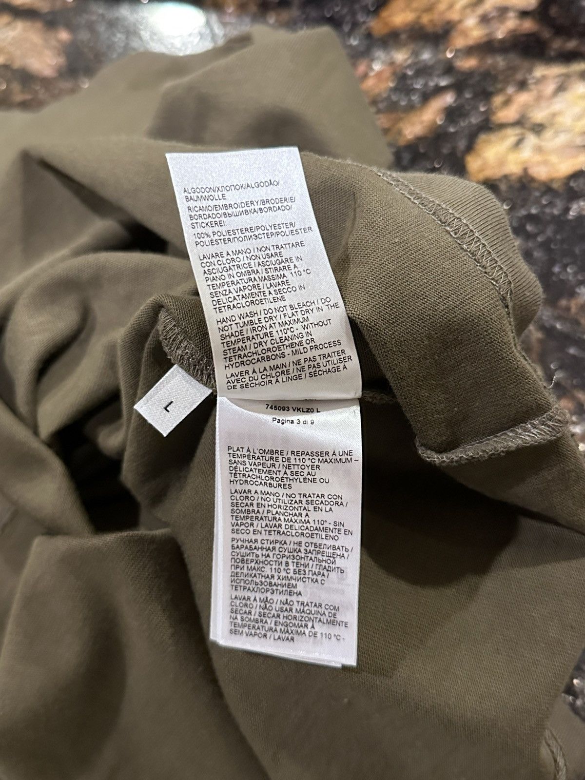 Bottega Veneta Bottega Veneta Olive Green Pocket Short Sleeve Tee Size US L / EU 52-54 / 3 - 12 Thumbnail