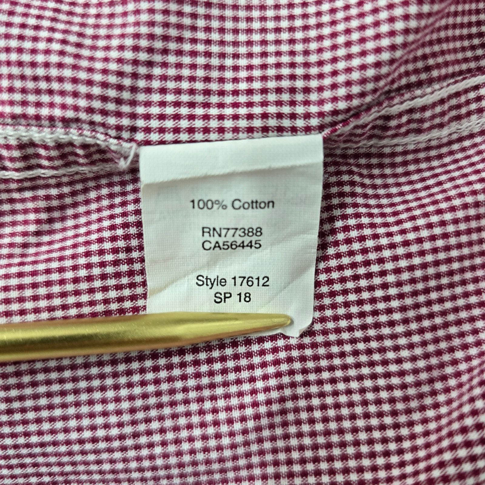 J.Crew J. Crew Shirt Men XL Micro / Mini Gingham Check Button down Size US XL / EU 56 / 4 - 13 Thumbnail