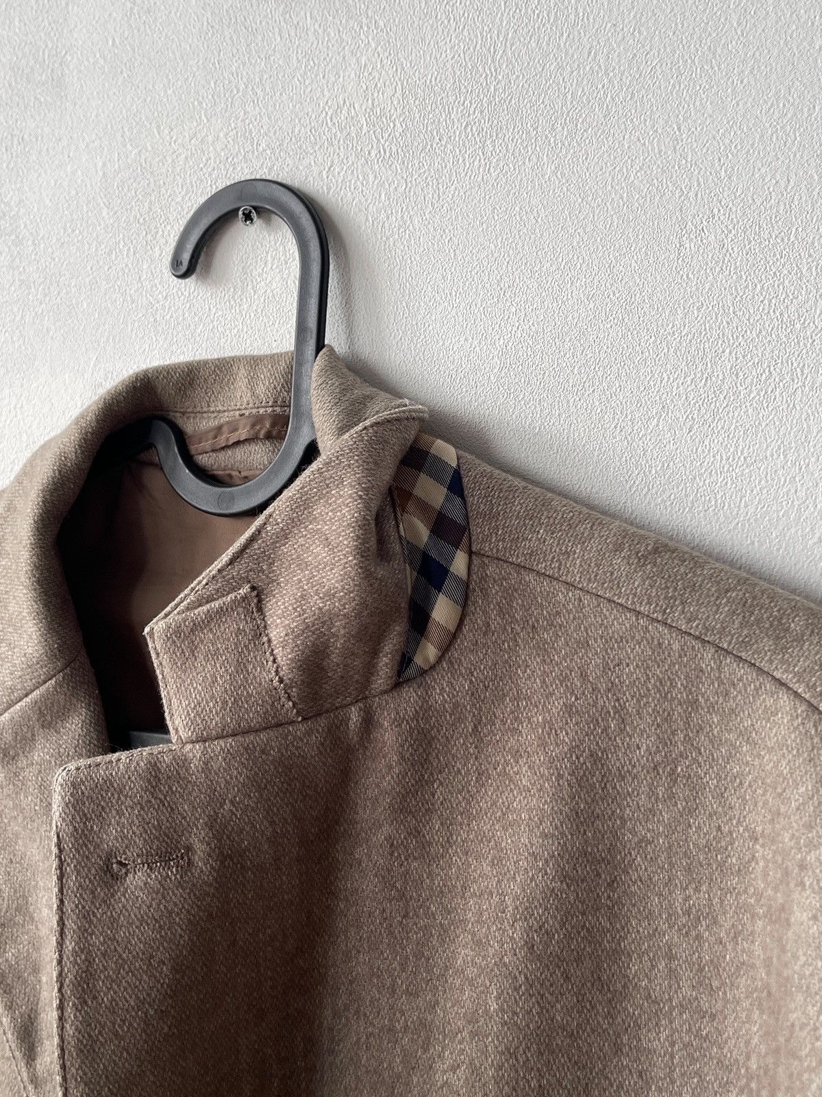 Aquascutum Aquascutum Men’s Sport Wool Beige Brown Blazer Size 42R Size 42R - 13 Thumbnail