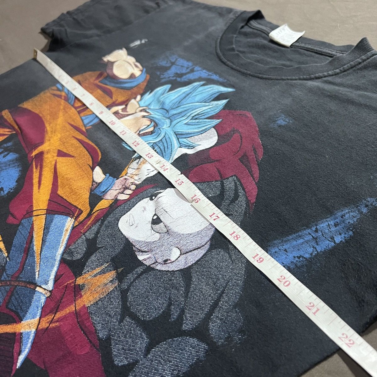 Anime Dragon Ball Z Super T-Shirt Goku vs jiren Anime Faded Size US L / EU 52-54 / 3 - 14 Thumbnail